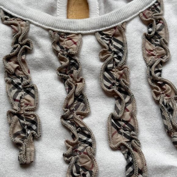 Burberry Kids White Base Layer Top – 100A - Picture 9 of 12